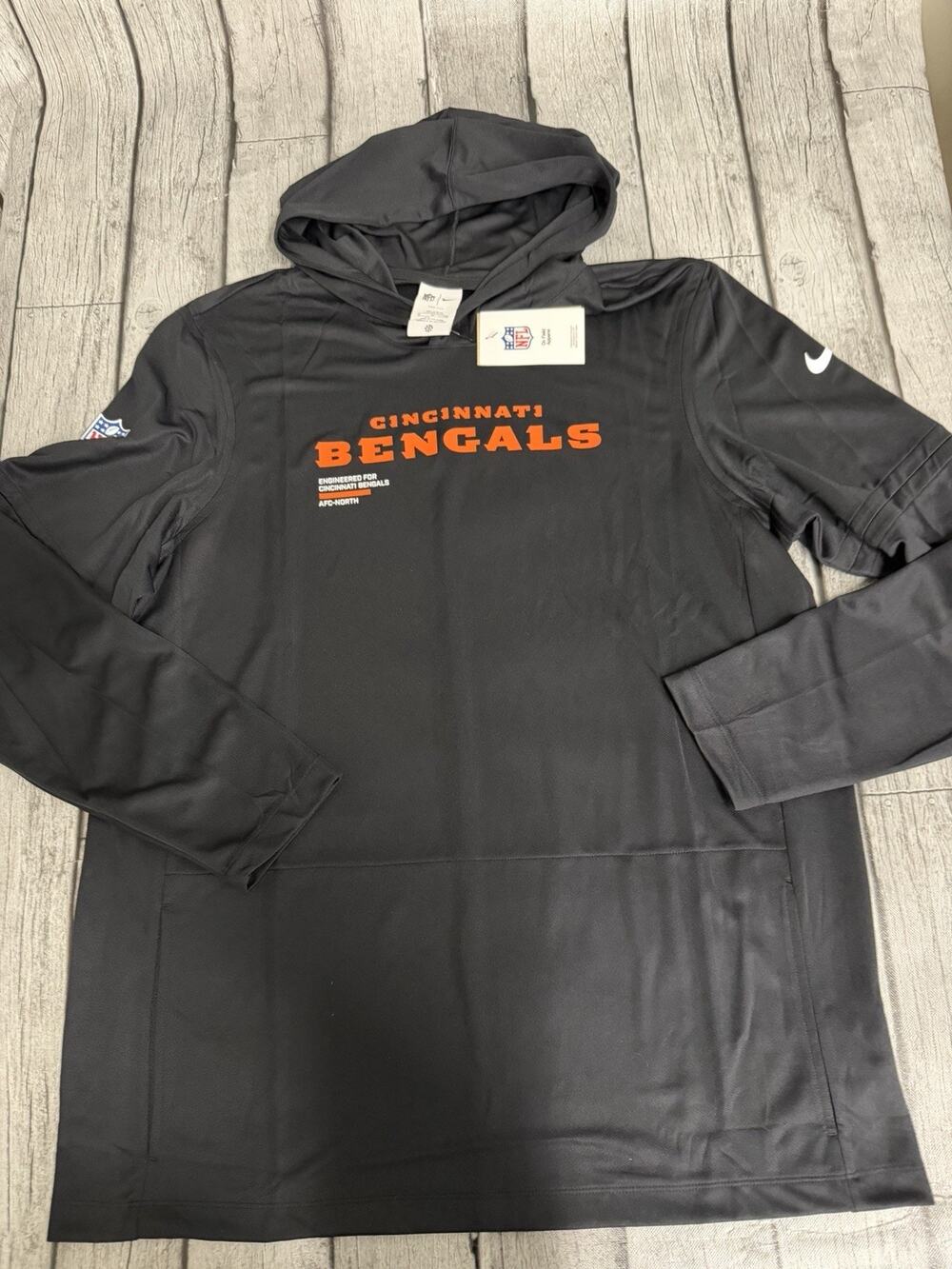 NWT Men’s Nike Cincinnati Bengals Pure Fury Sideline Dri Fit Hoodie XL Tall XLT